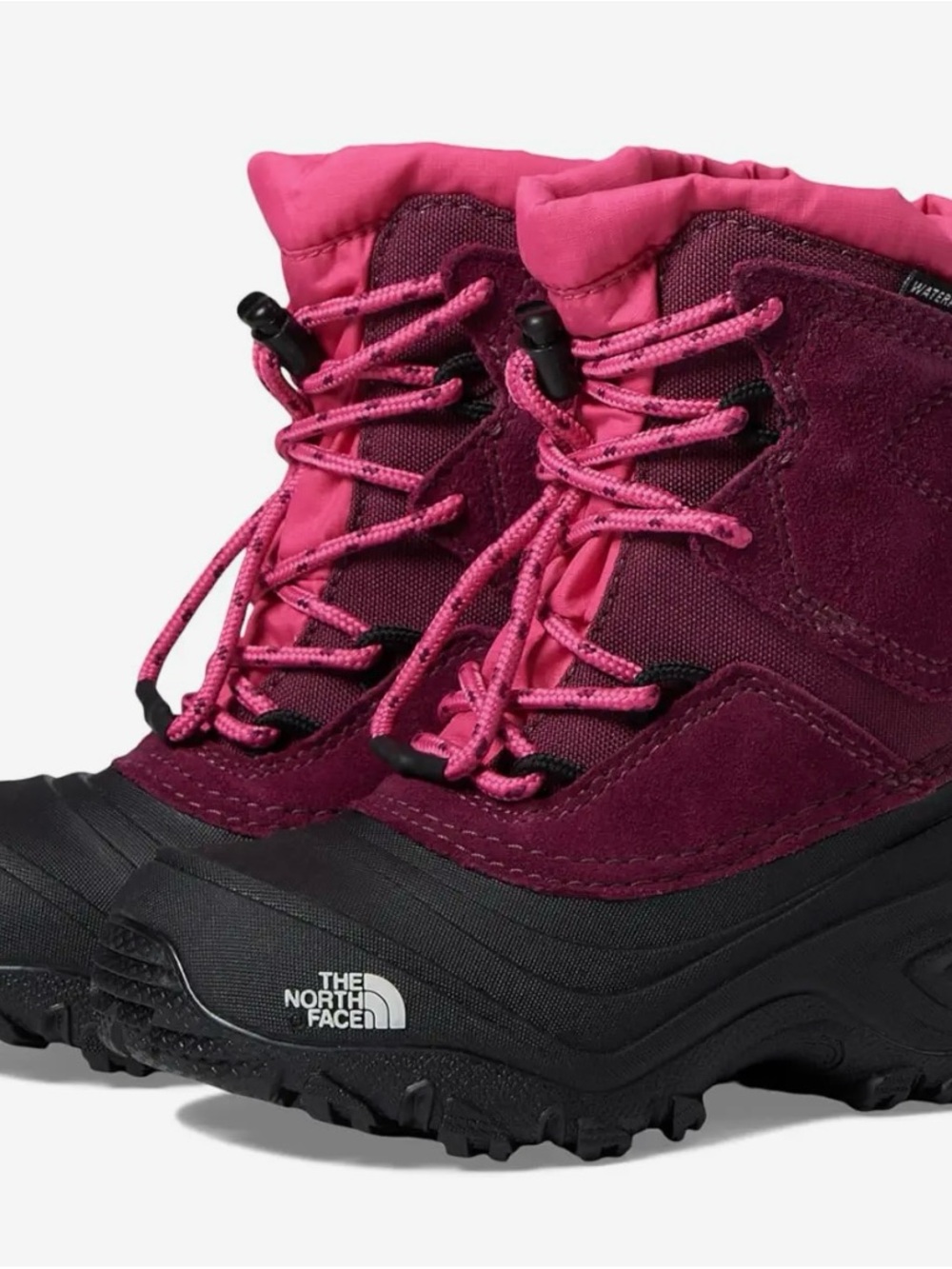 The North Face Plum and Pink Kids' Waterproof Winter Boots